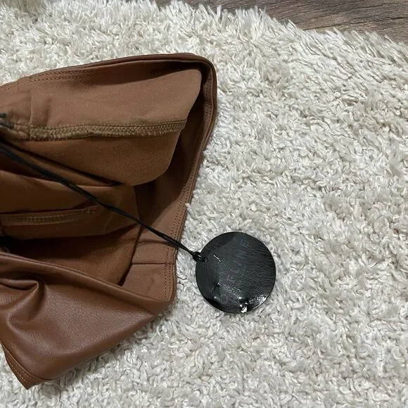 Offline by Aerie Small Brown Faux Leather Real Luxe High Waisted Leggings NWT - Picture 7 of 7